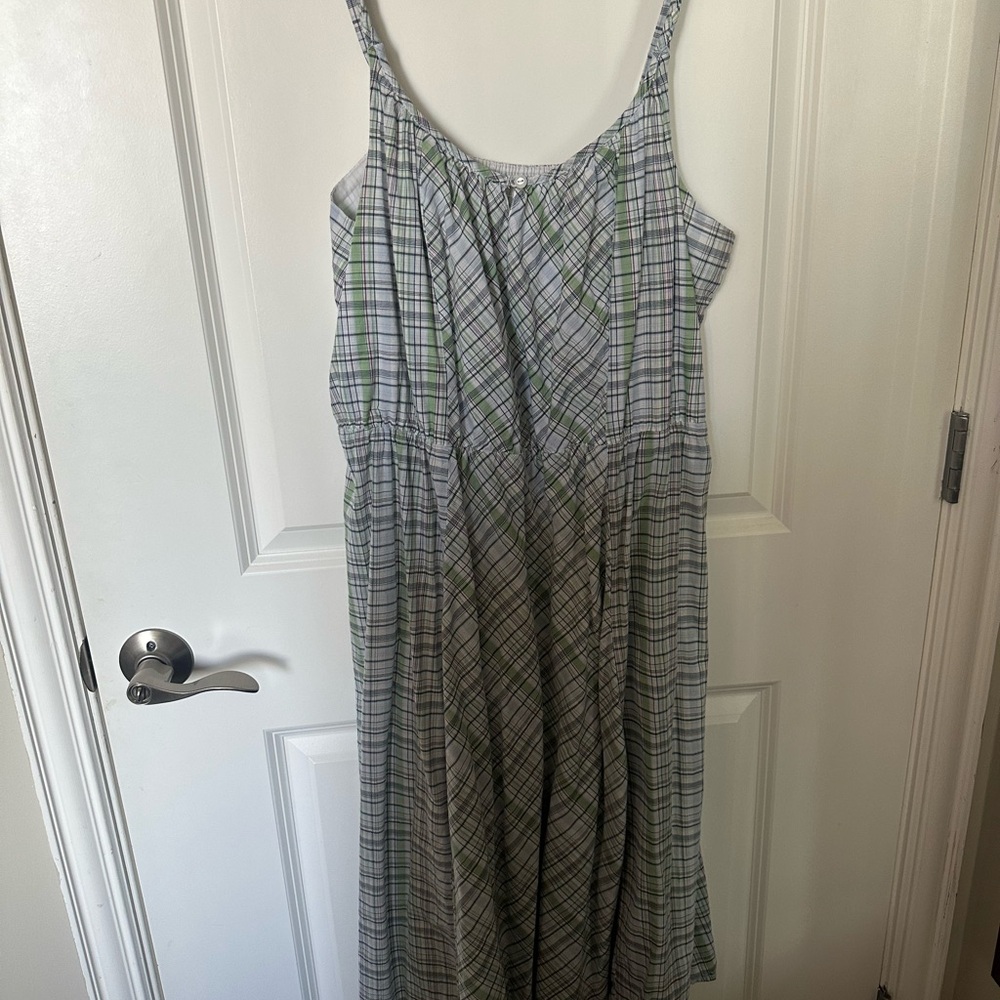 Plaid Sleeveless Dress